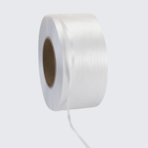 Fleje de polipropileno blanco 12 x 0.80 mm – Caja de 2 bobinas (1.600 m)